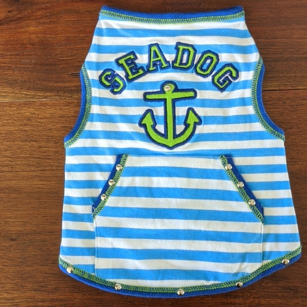 Dog Tank Sea Dog Shirt Small 🐶